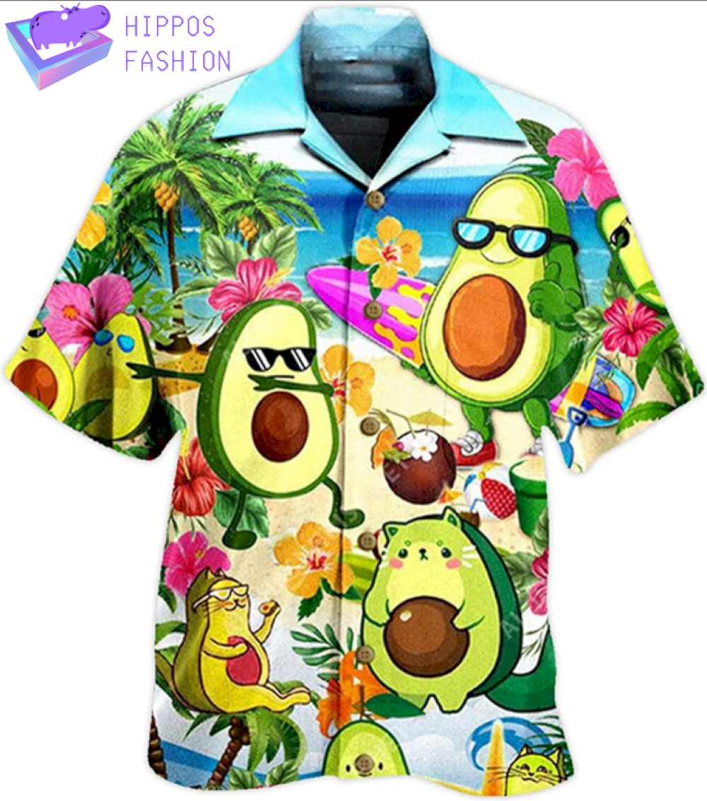 Avocado Summer Fruit Hawaiian Shirt