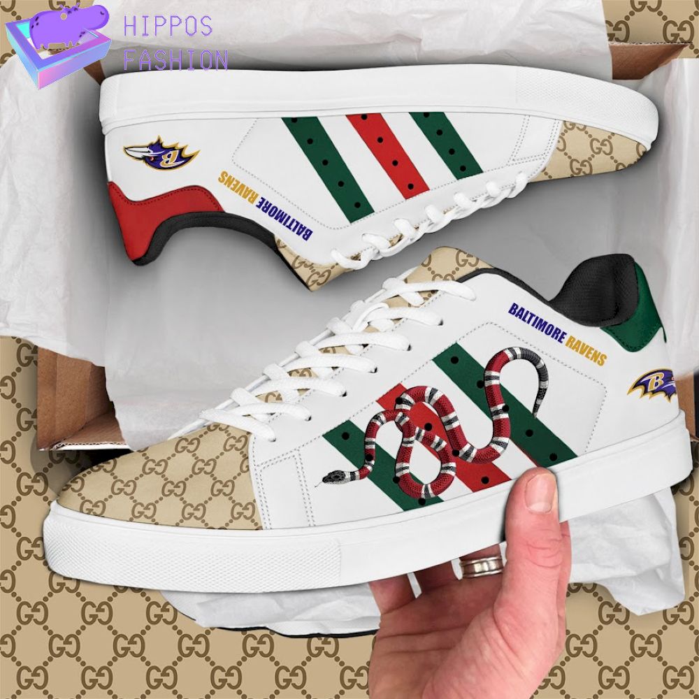 Baltimore Ravens Gucci Snake Luxury Stan smith shoes