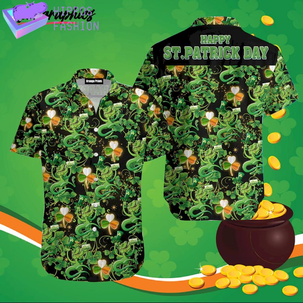 Clover Irish St Patricks Day Hawaiian Shirt