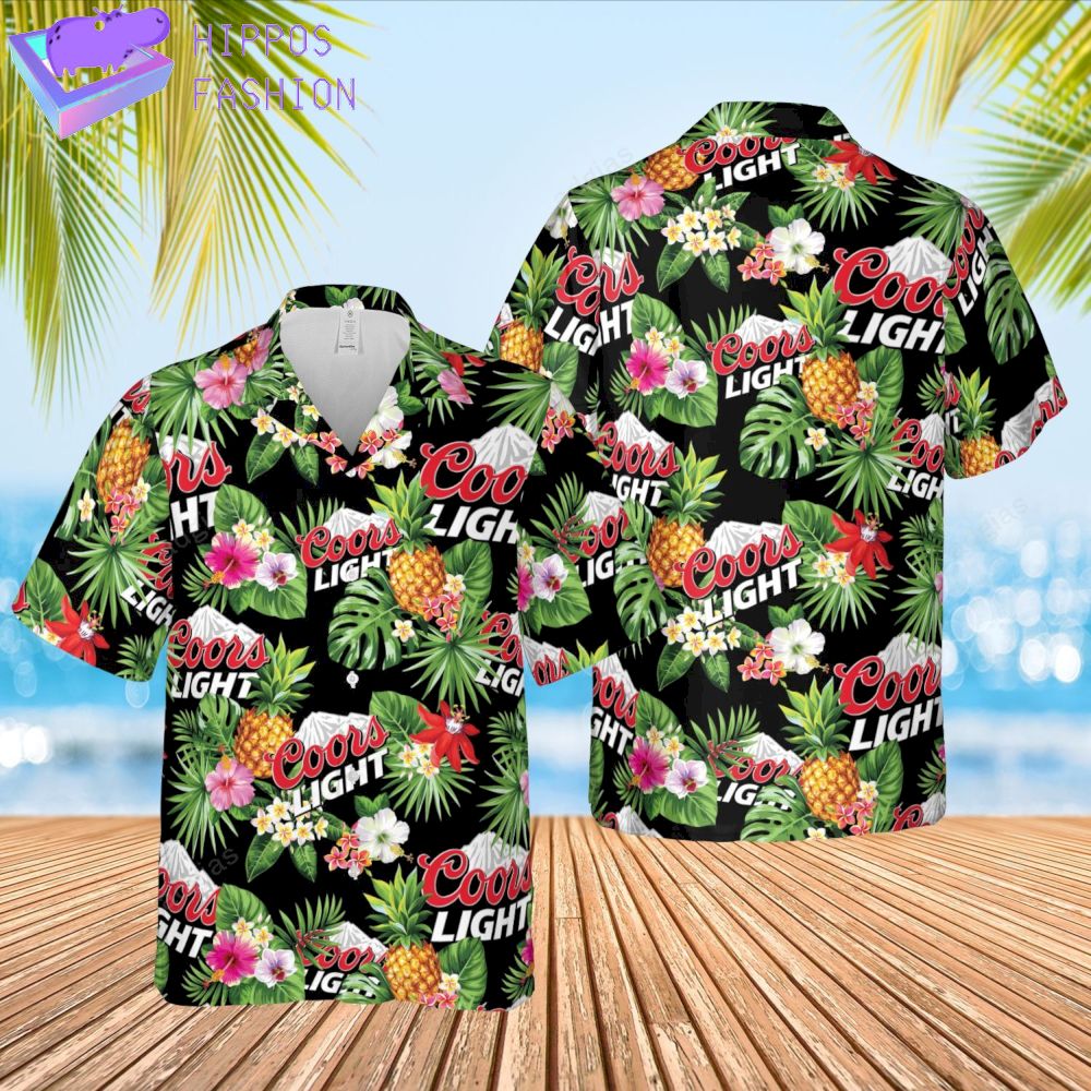 Coors Light Aloha Hawaii Style Summer Hawaiian Shirt