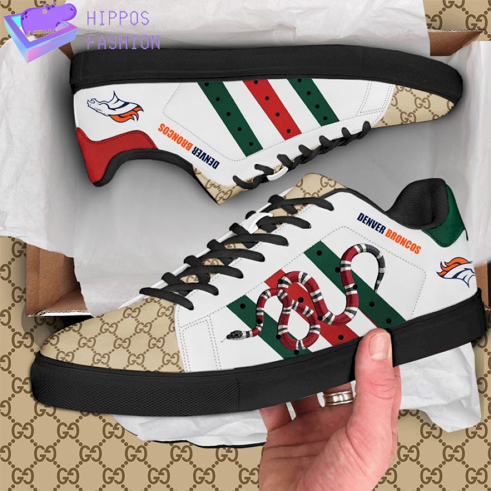Denver Broncos Gucci Snake Luxury Stan smith shoes