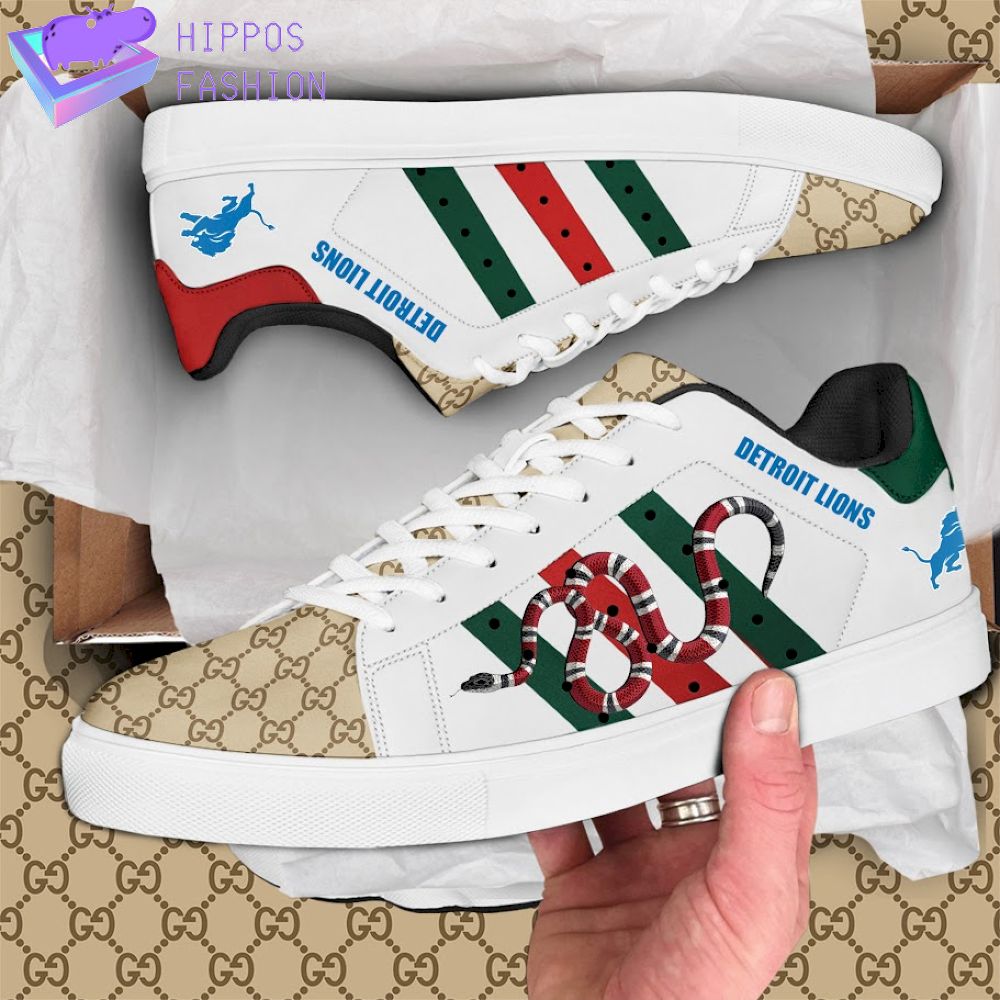 Detroit Lions Gucci Snake Luxury Stan smith shoes
