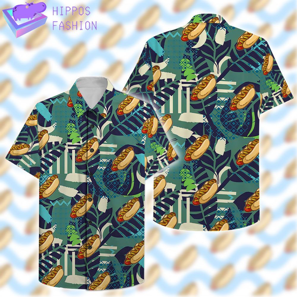 Hotdog Hawaiian Shirt