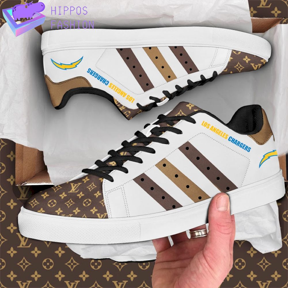 Los Angeles Chargers LV Luxury Stan Smith Shoes