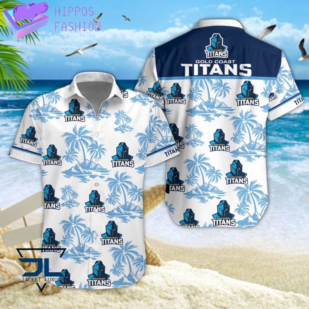 NRL Gold Coast Titans Hawaiian Shirt D