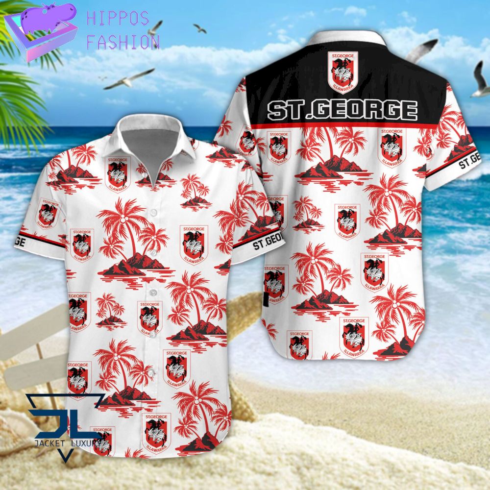 NRL St. George Illawarra Dragons Hawaiian Shirt D