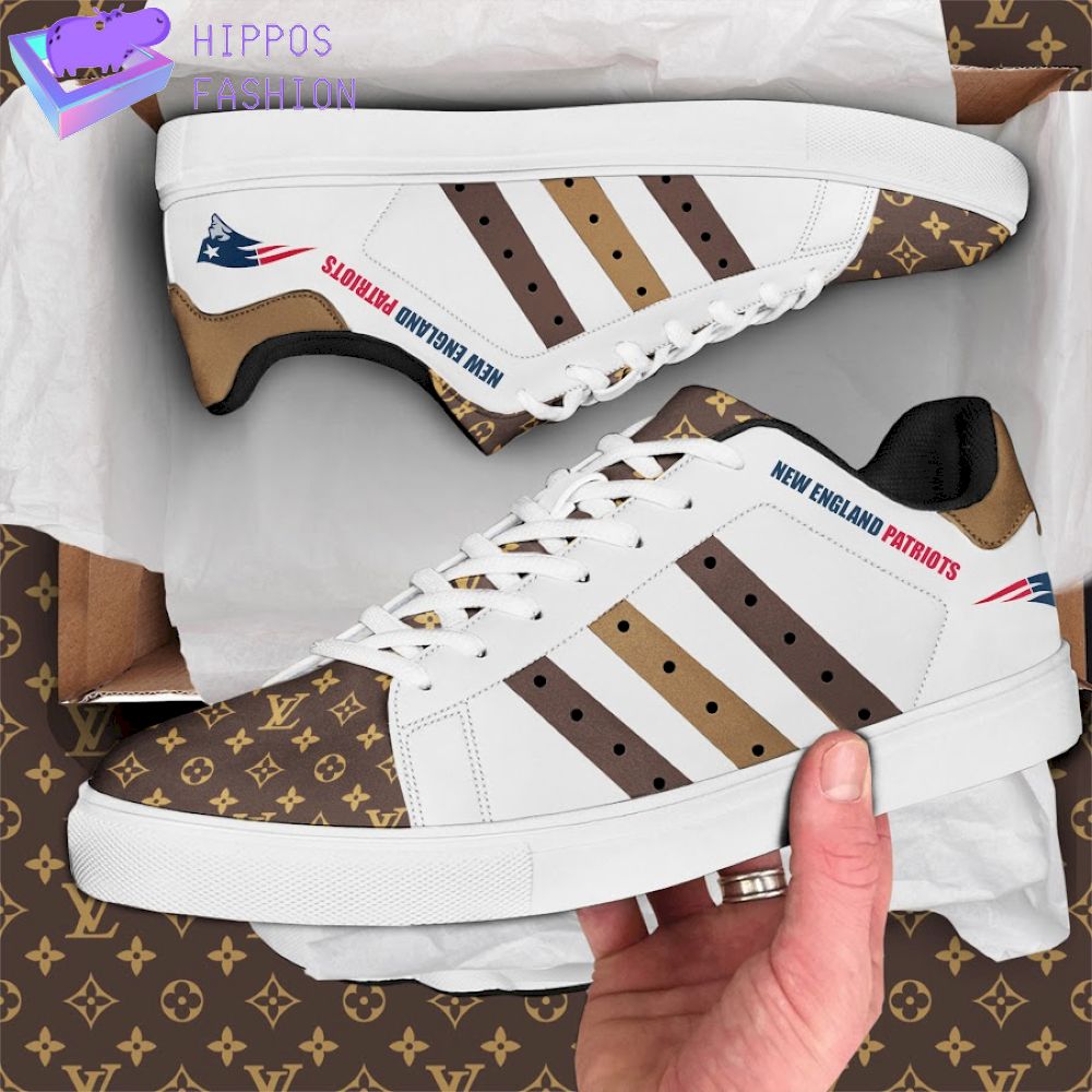 New England Patriots LV Luxury Stan Smith Shoes