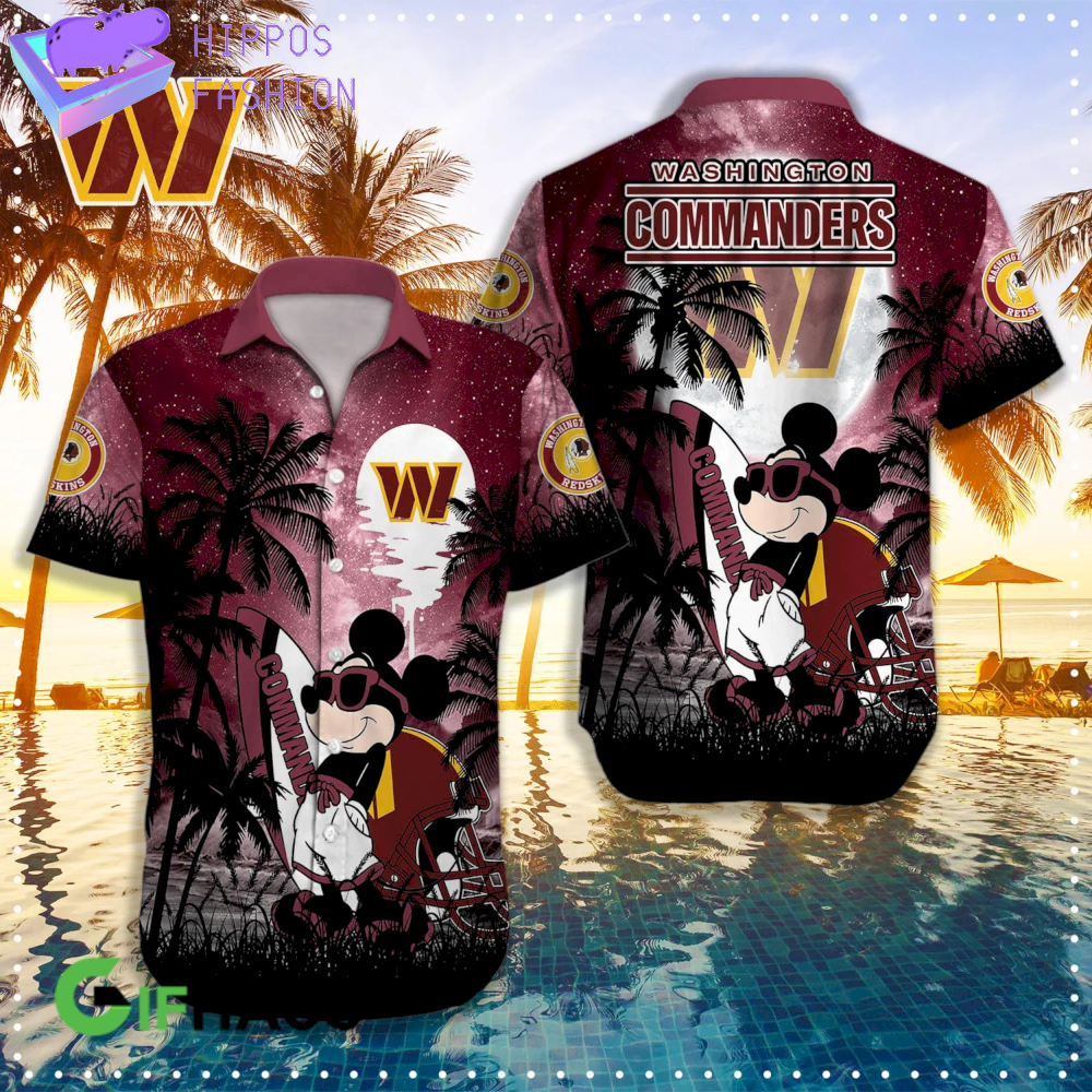 Washington Commanders Mickey Hawaiian Shirt