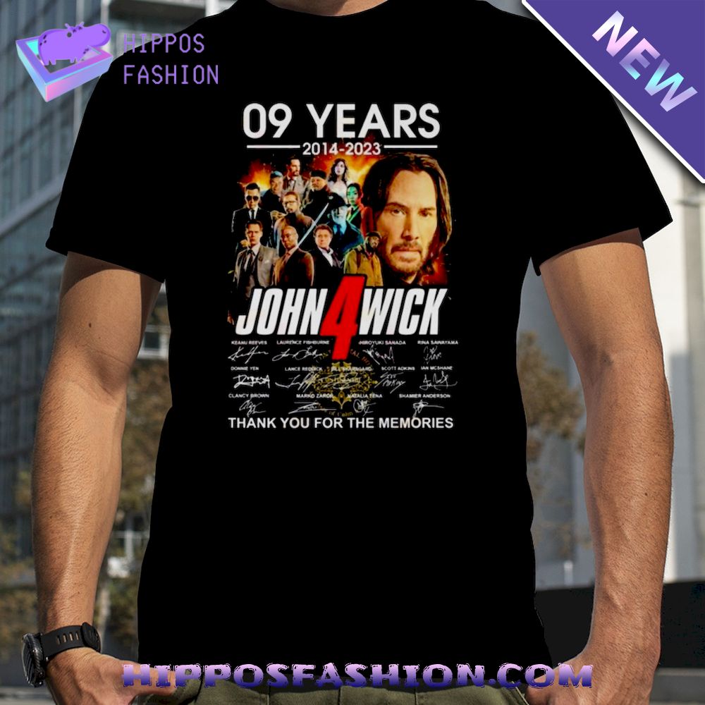 Years John Wick Chapter Thank You For The Memories T Shirt
