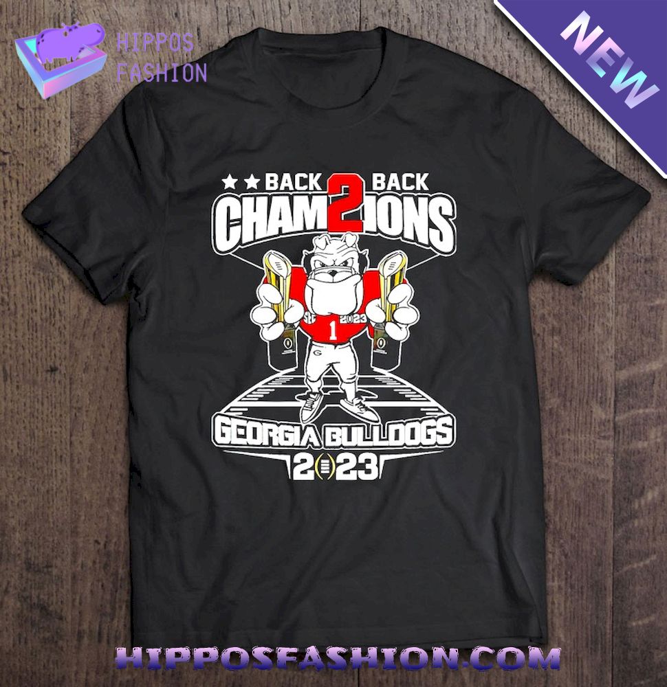 Back Back Champions Georgia Bulldogs Shirt