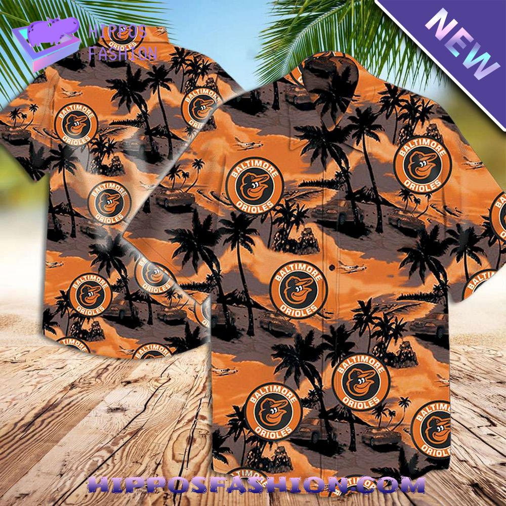 Baltimore Orioles And Landscape Hawaiian Shirt