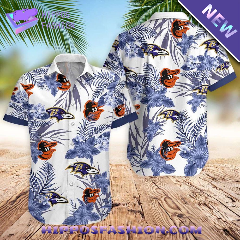 Baltimore Ravens Baltimore Orioles Hawaiian Shirt
