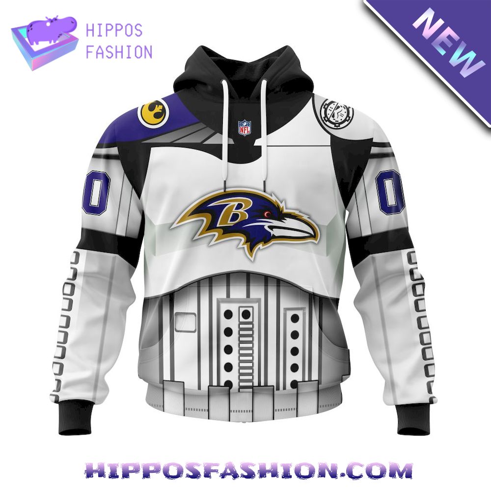 Baltimore Ravens Star Wars May The th Be With You Personalized Hoodie D