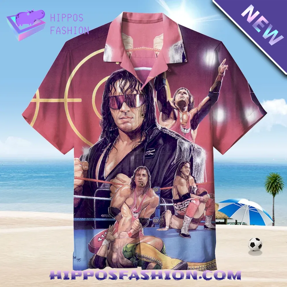 Bret Hart WWE Hawaiian Shirt