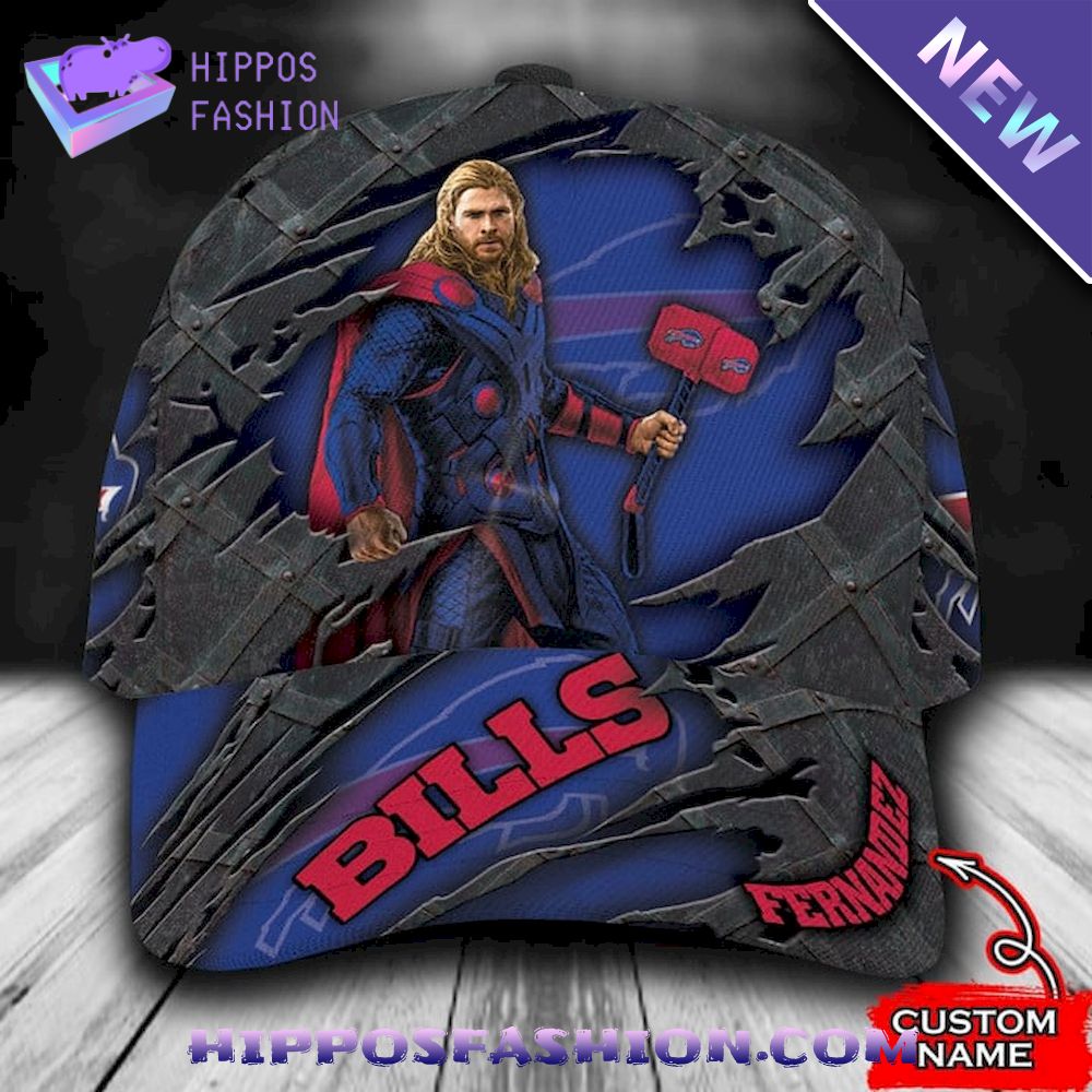 Buffalo Bills Thor Marvel Personalized D Baseball Cap