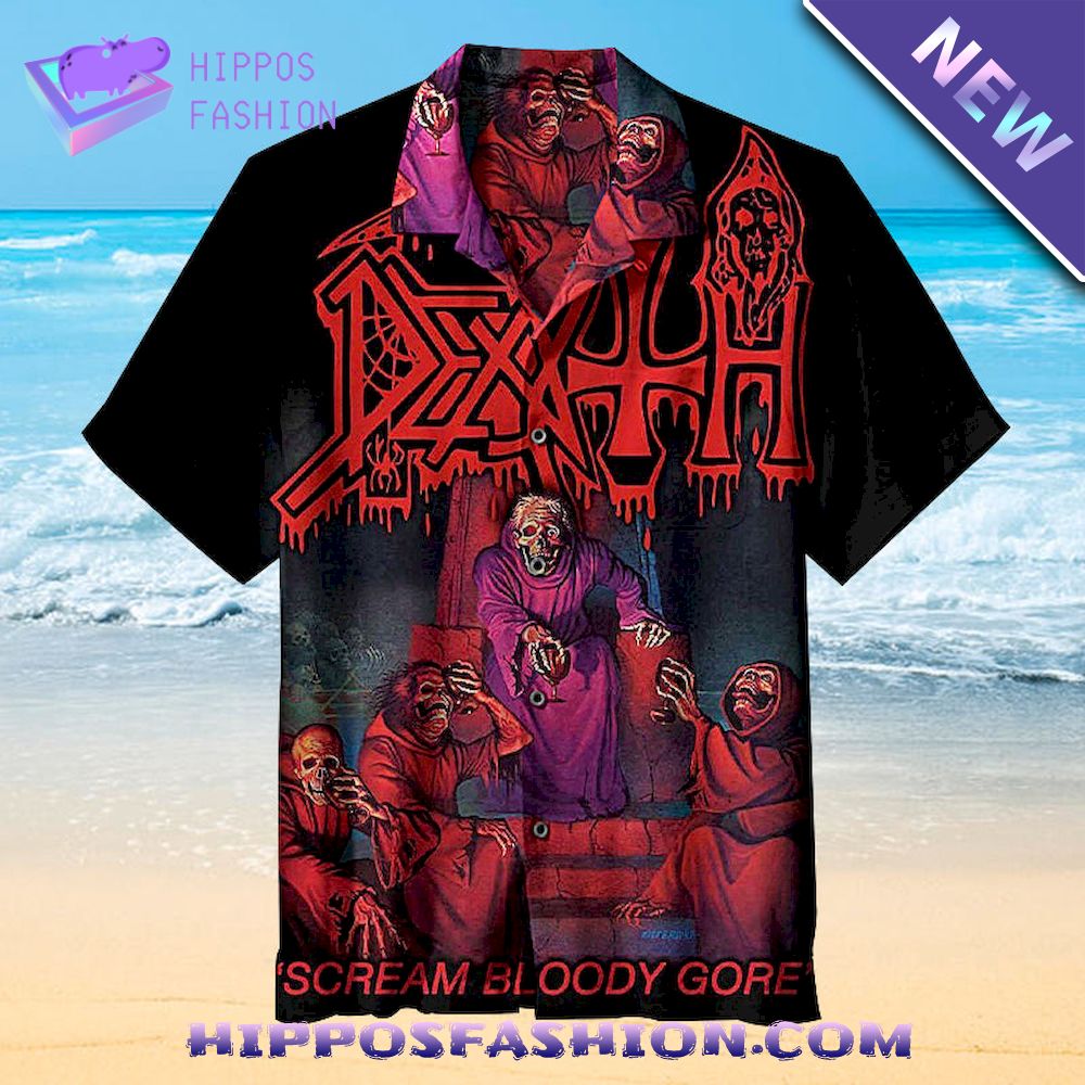 Death Scream Bloody Gore Hawaiian Shirt