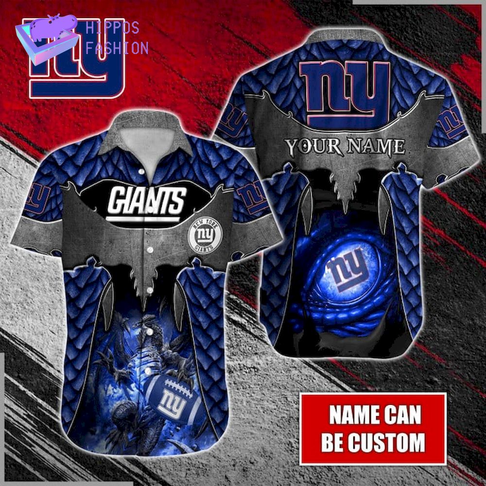 Dragon New York Giants Custom Name Hawaiian Shirt