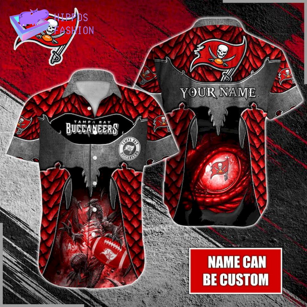 Dragon Tampa Bay Buccaneers Custom Name Hawaiian Shirt