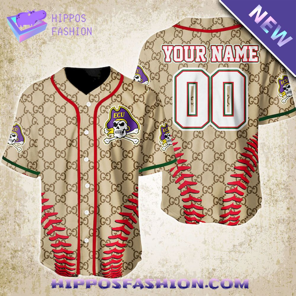 East Carolina Pirates Gucci Personalized Baseball Jersey