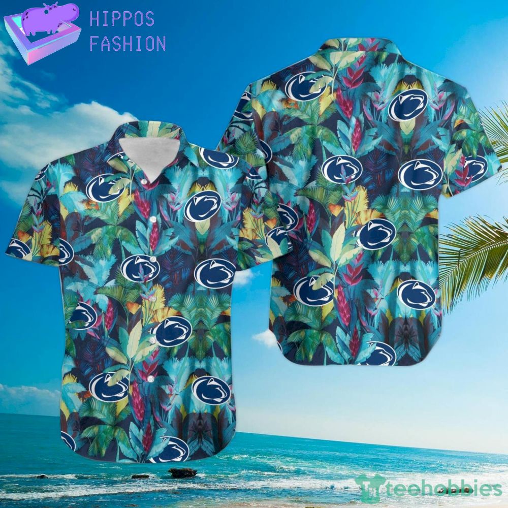 Penn State Nittany Lions Floral Tropical Hawaiian Shirt