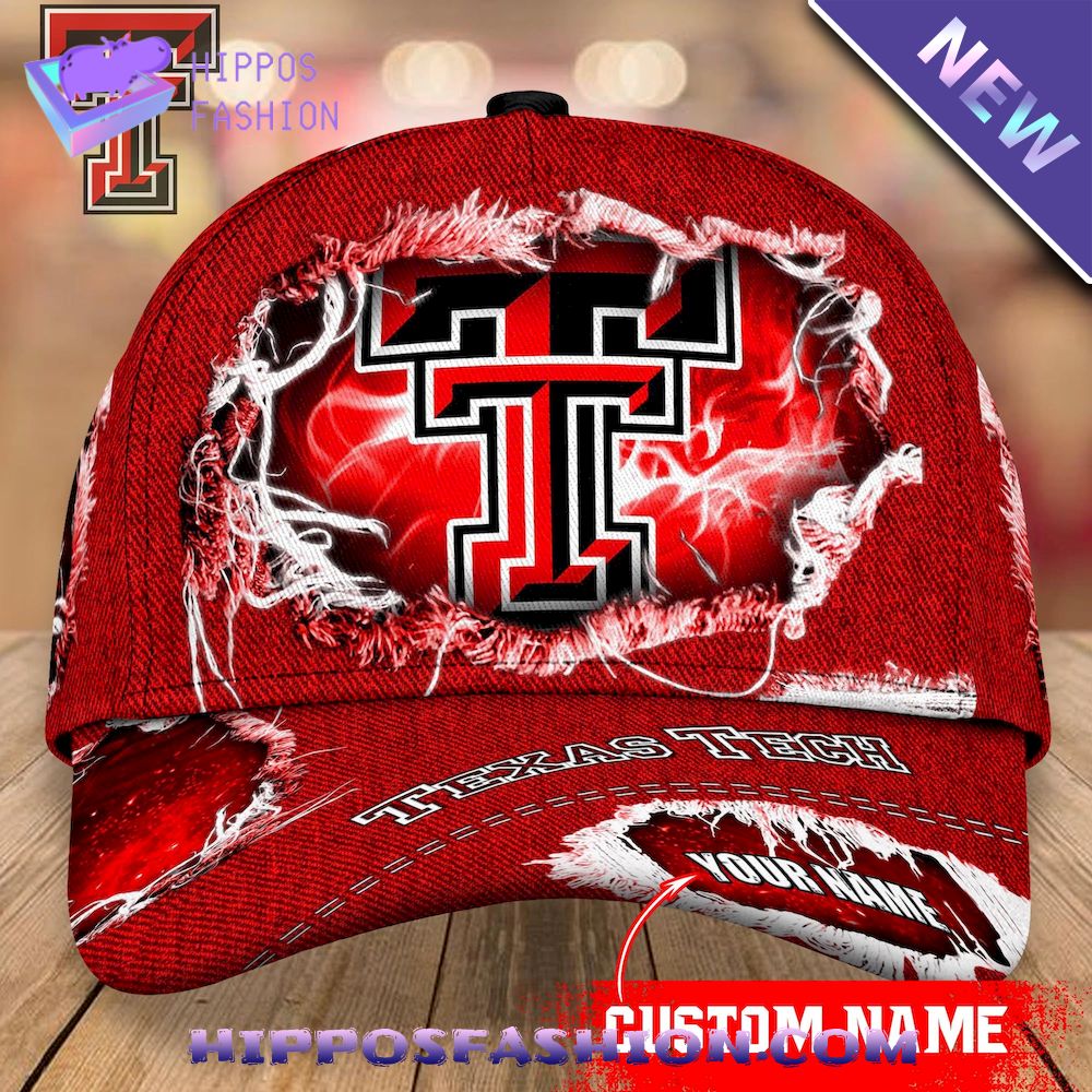 Texas Tech Red Raiders Custom Name Baseball Cap