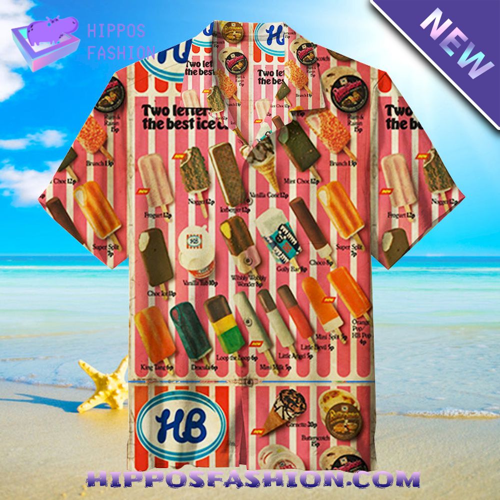 Two Letter Spell The Best Ice Cream Hawaiian Shirt D