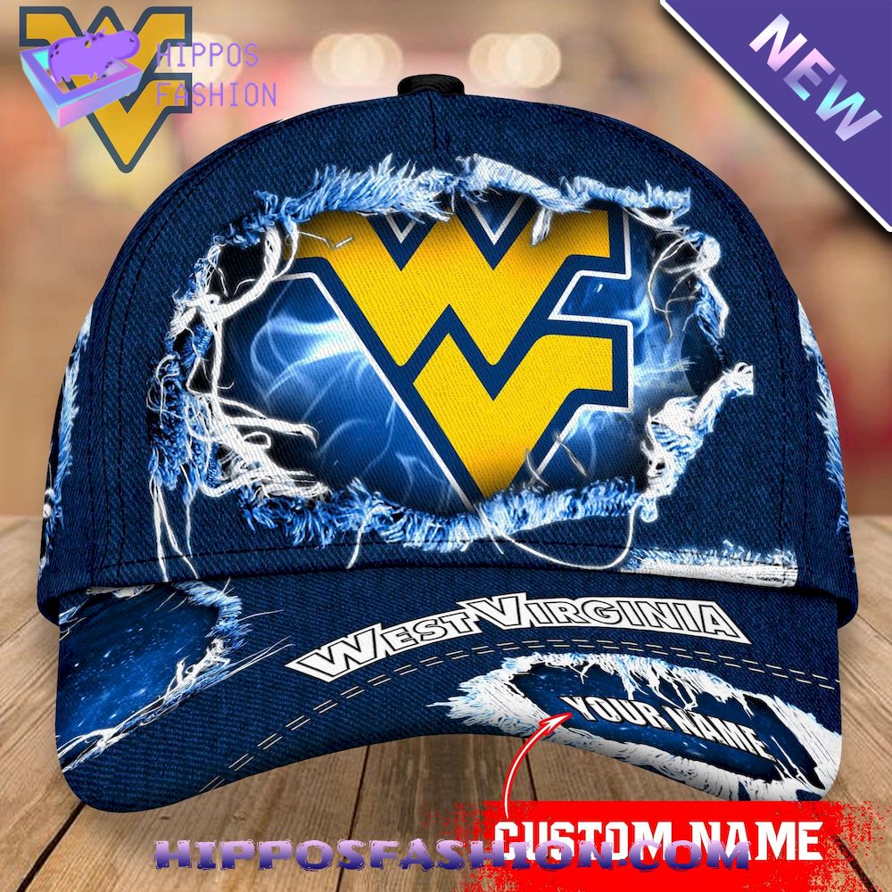 West Virginia Mountaineers Custom Name Baseball Cap