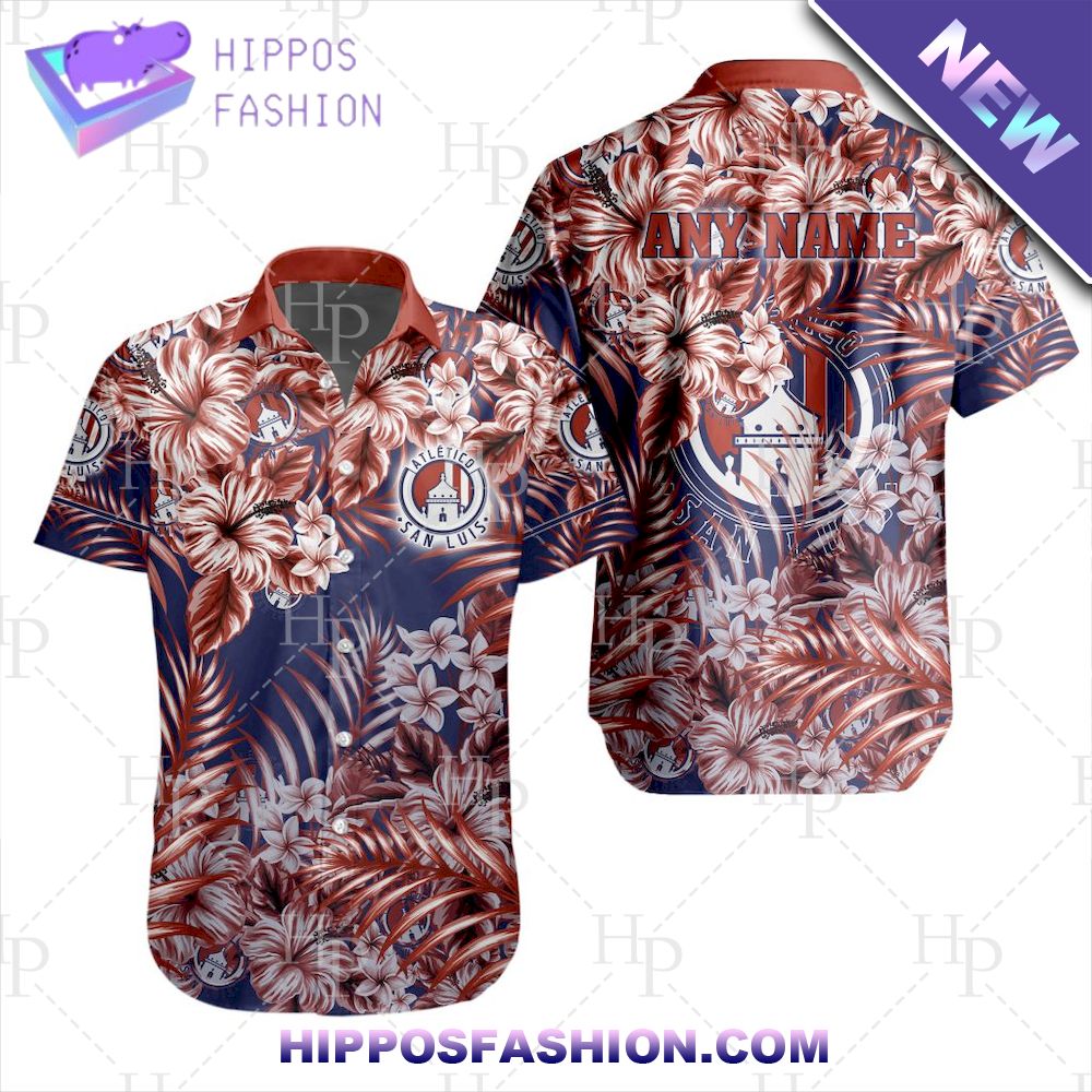 Atletico San Luis Personalized Liga MX Aloha Hawaiian Shirt