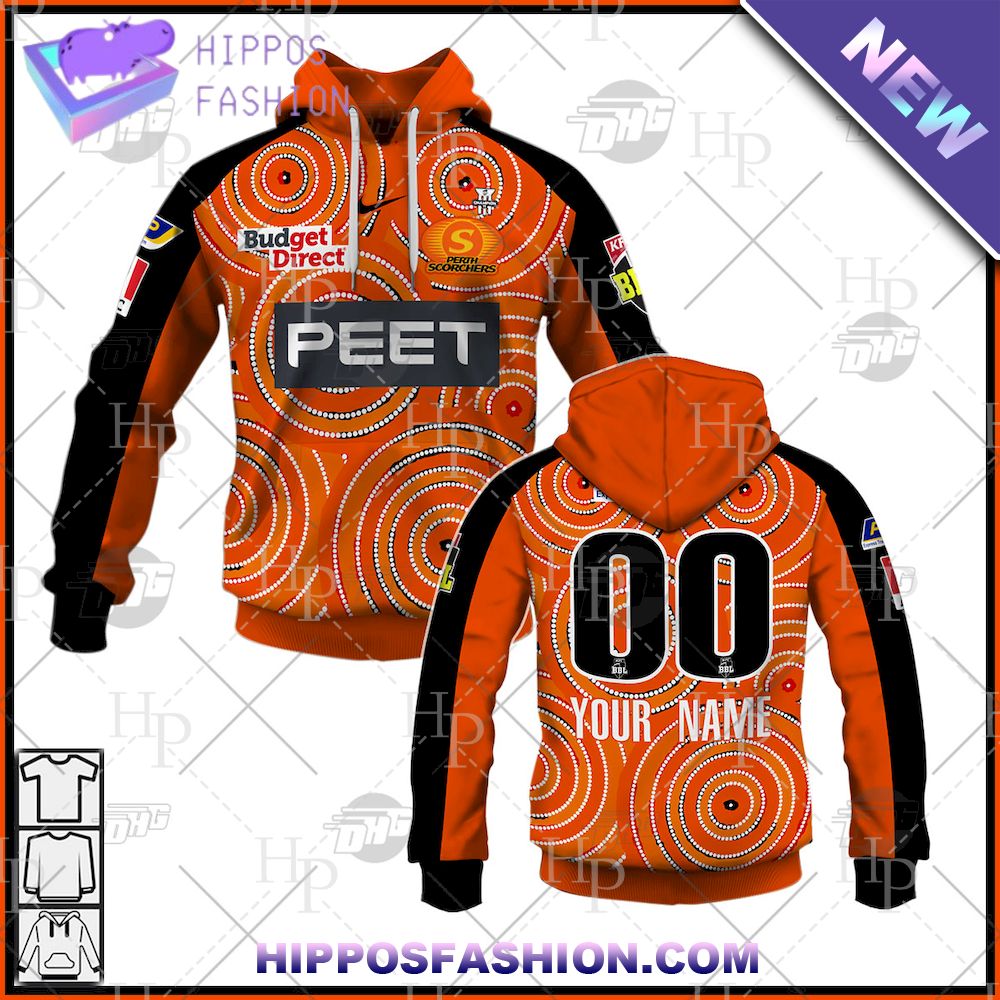 BBL Perth Scorchers Personalized Hoodie ()