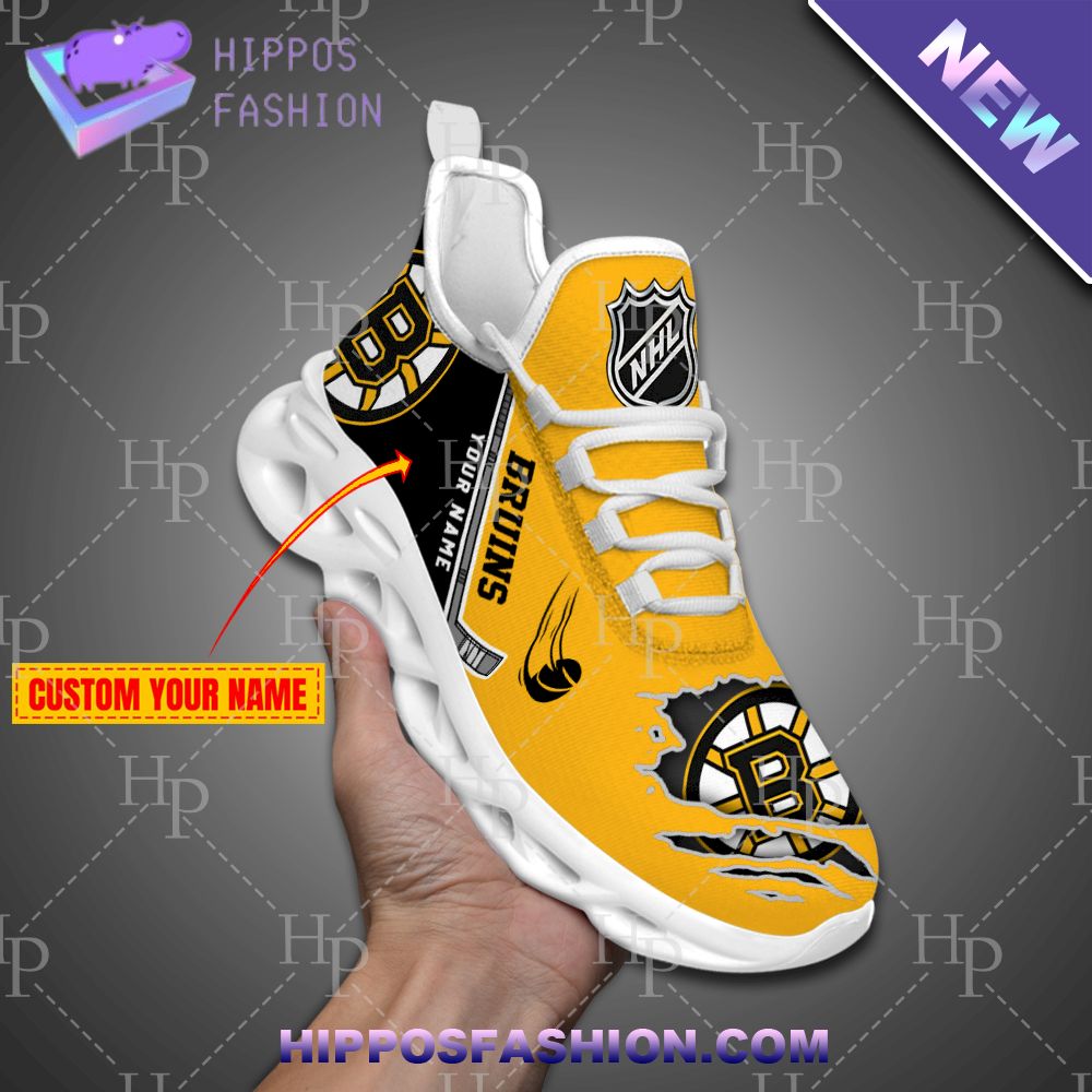 Boston Bruins NHL Personalized Max Soul Shoes