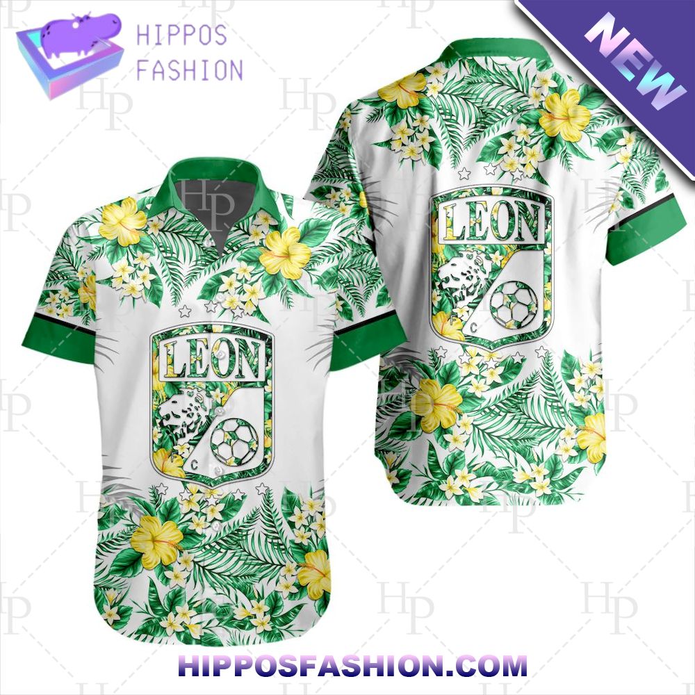 Club Leon Liga MX Aloha Hawaiian Shirt