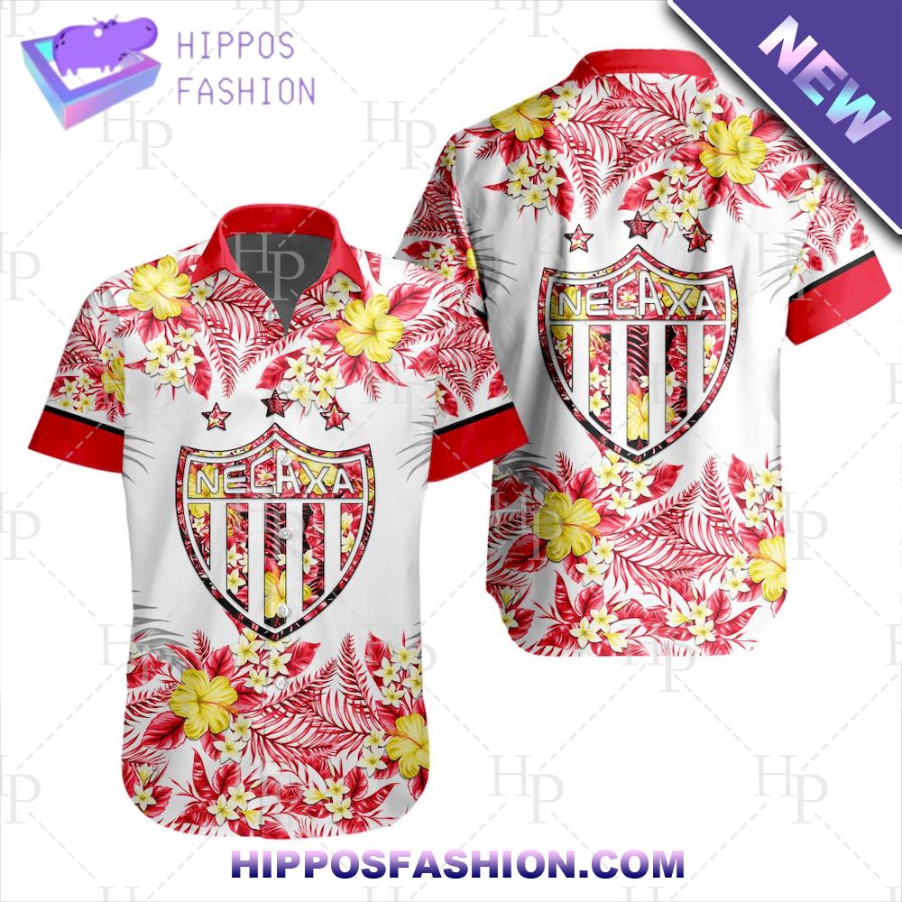 Club Necaxa Liga MX Aloha Hawaiian Shirt
