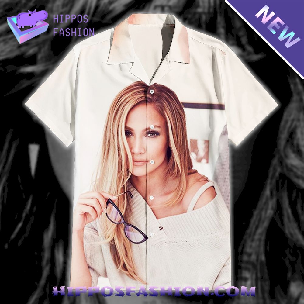 Jennifer Lopez Hawaiian shirt D
