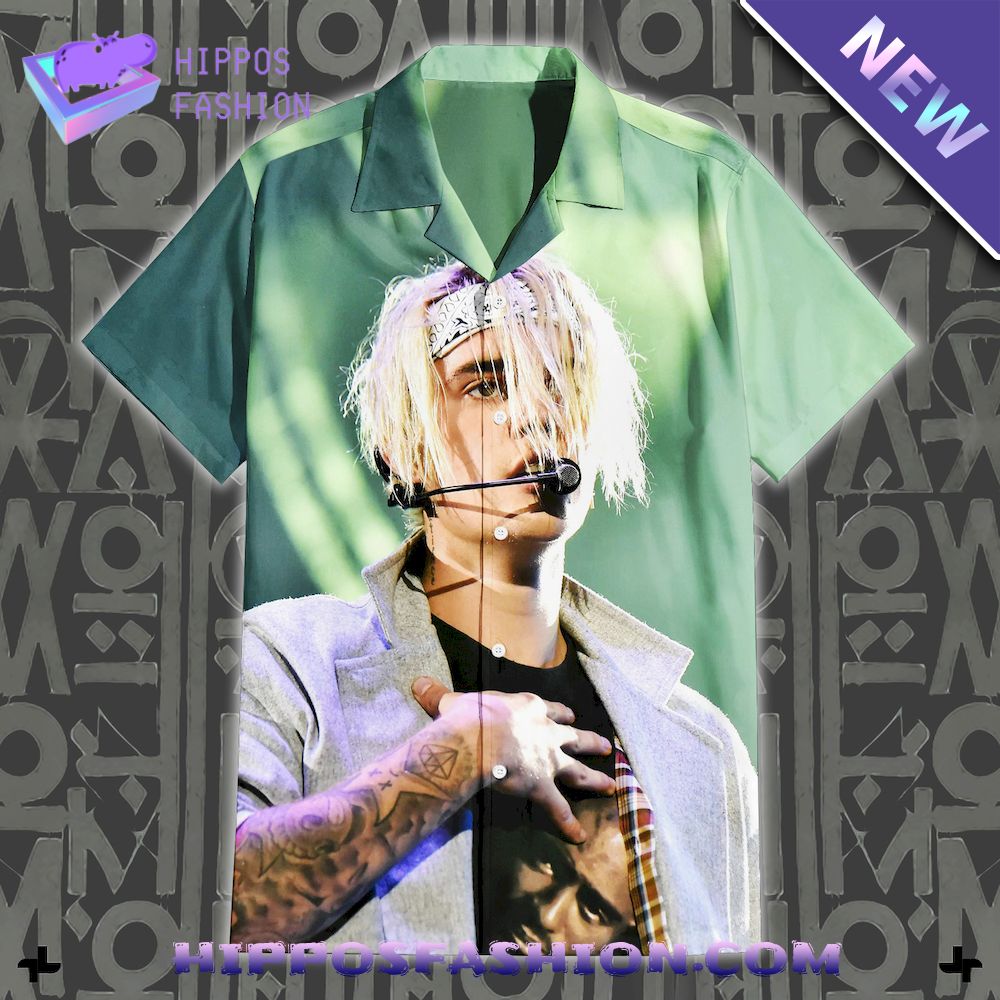 Justin Bieber Hawaiian shirt D