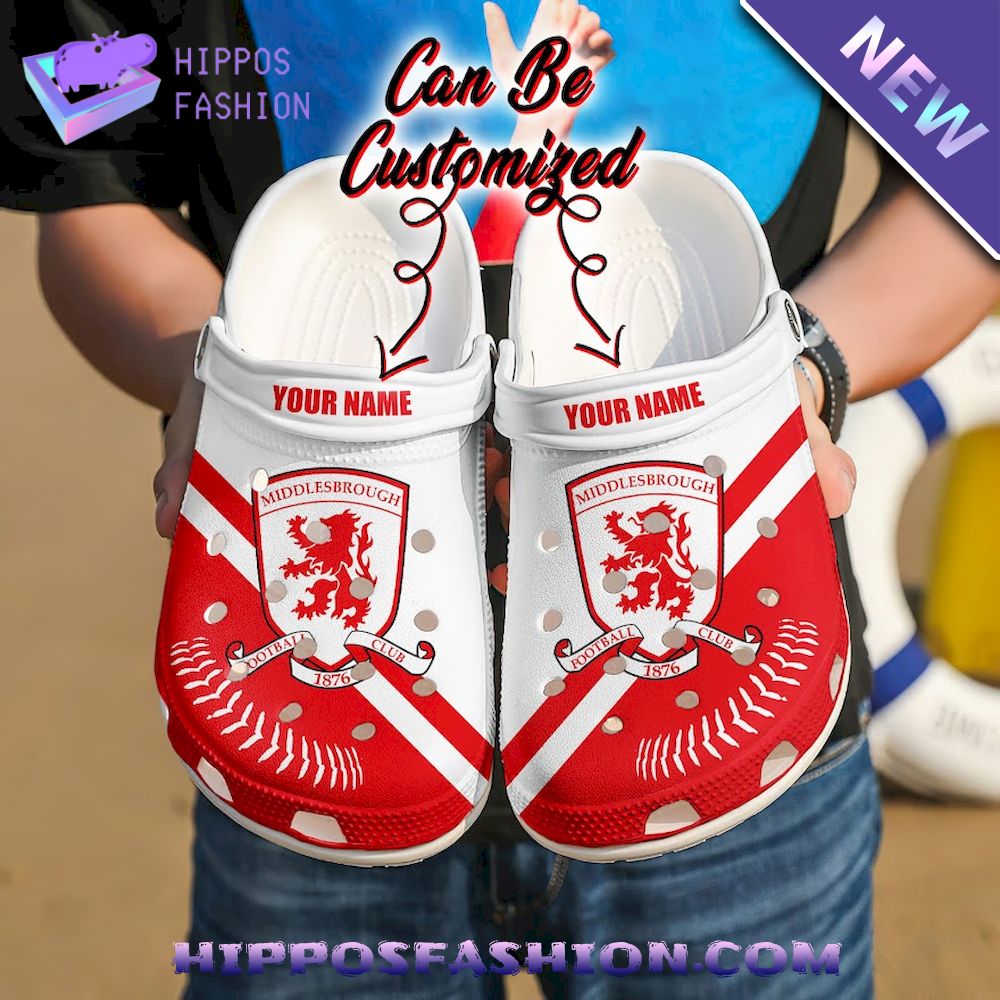Middlesbrough FC Personalized Crocband Crocs Shoes