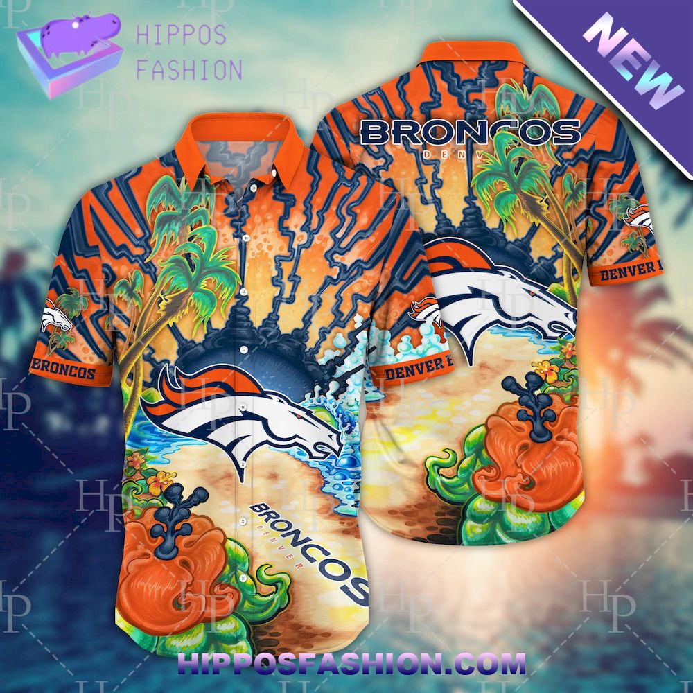 NFL Denver Broncos Flower Hawaiian Shirt