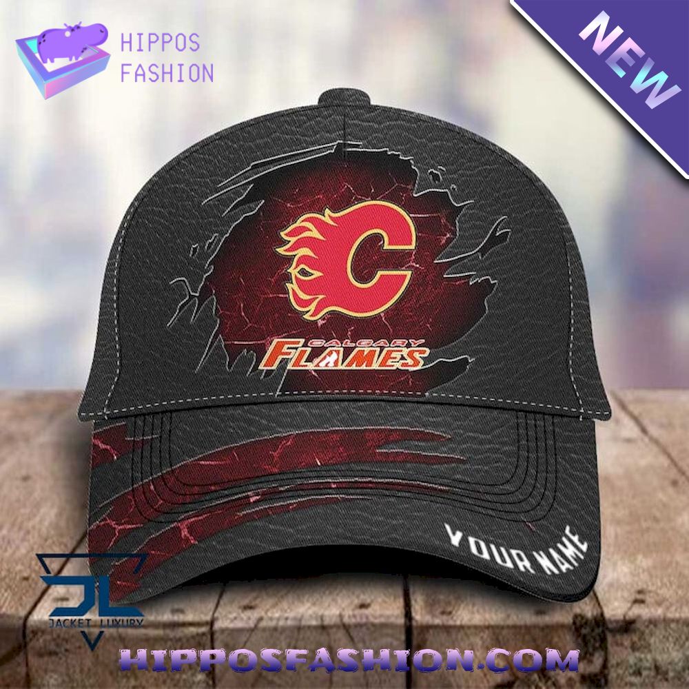 NHL Calgary Flames Jeans Custom Name Classic Cap