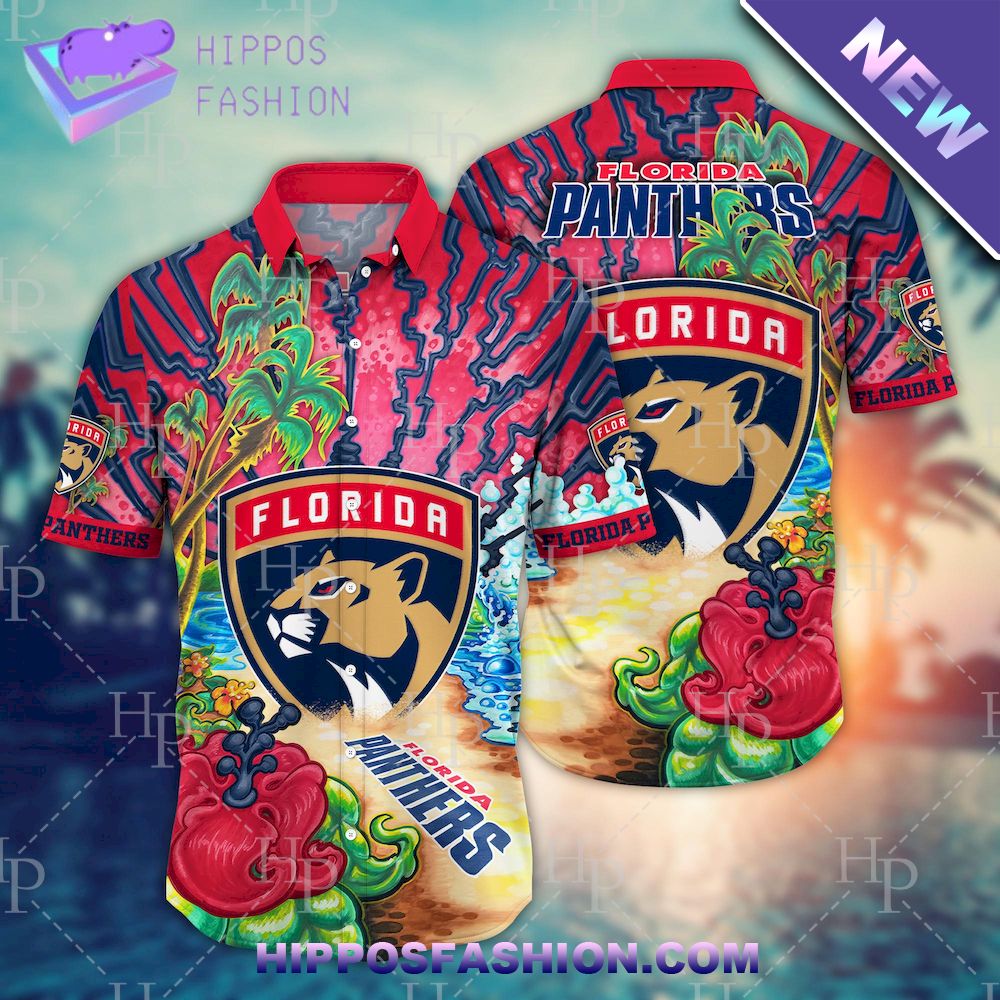 NHL Florida Panthers Flower Hawaiian Shirt