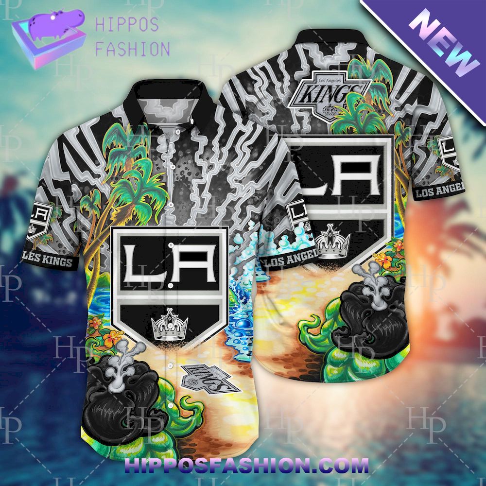 NHL Los Angeles Kings Flower Hawaiian Shirt