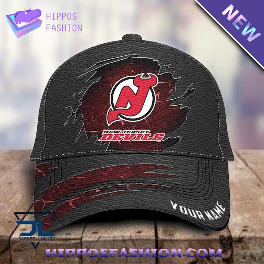 NHL New Jersey Devils Jeans Custom Name Classic Cap