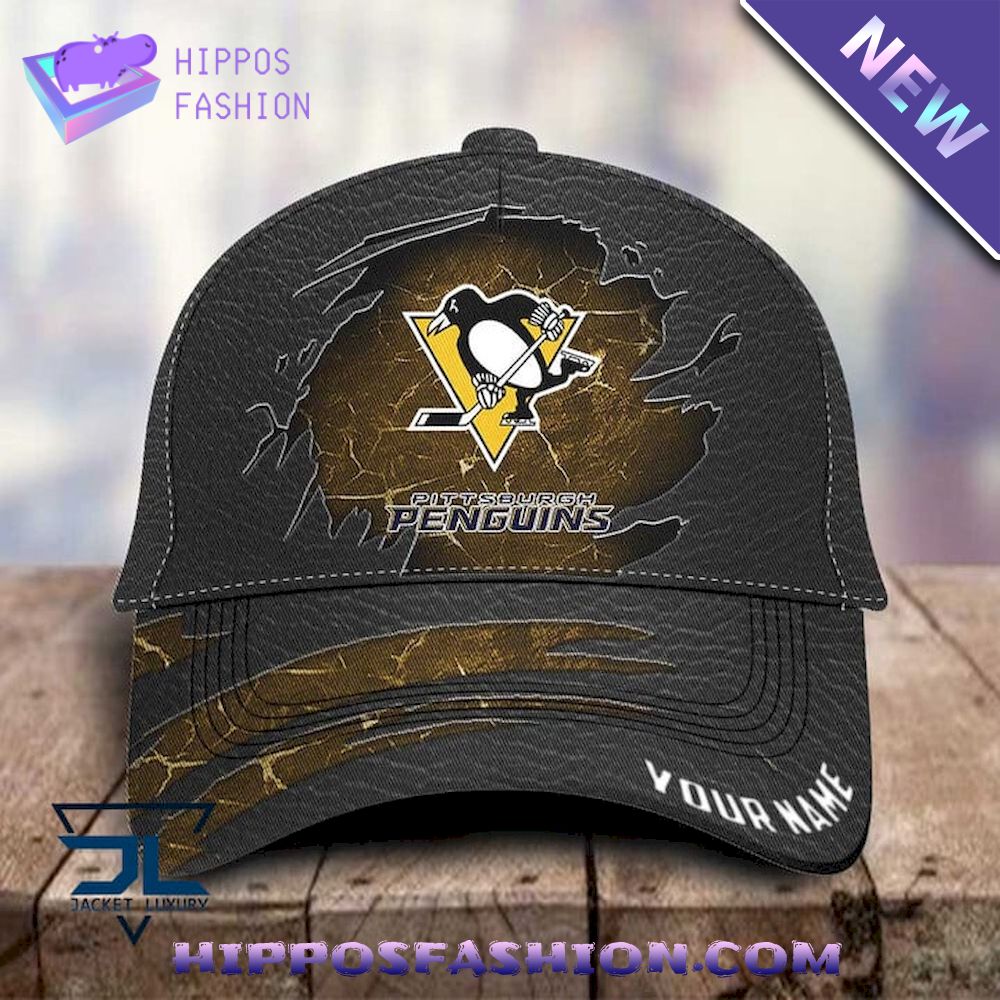 NHL Pittsburgh Penguins Jeans Custom Name Classic Cap
