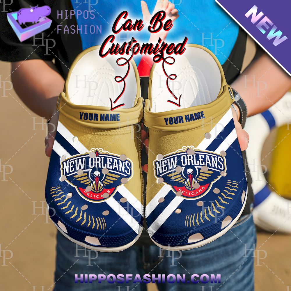 New Orleans Pelicans Basketball Personalized Crocs Clogs shoes