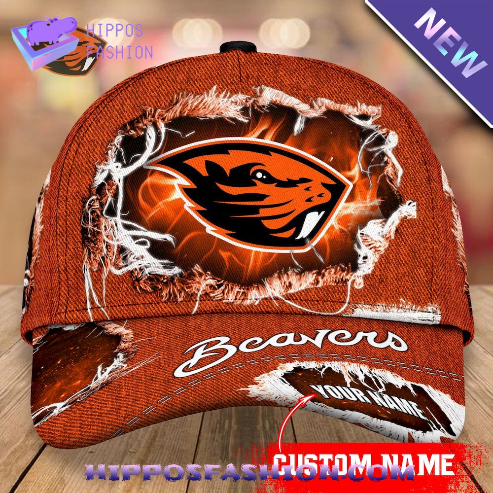 Oregon State Beavers Custom Name Baseball Cap