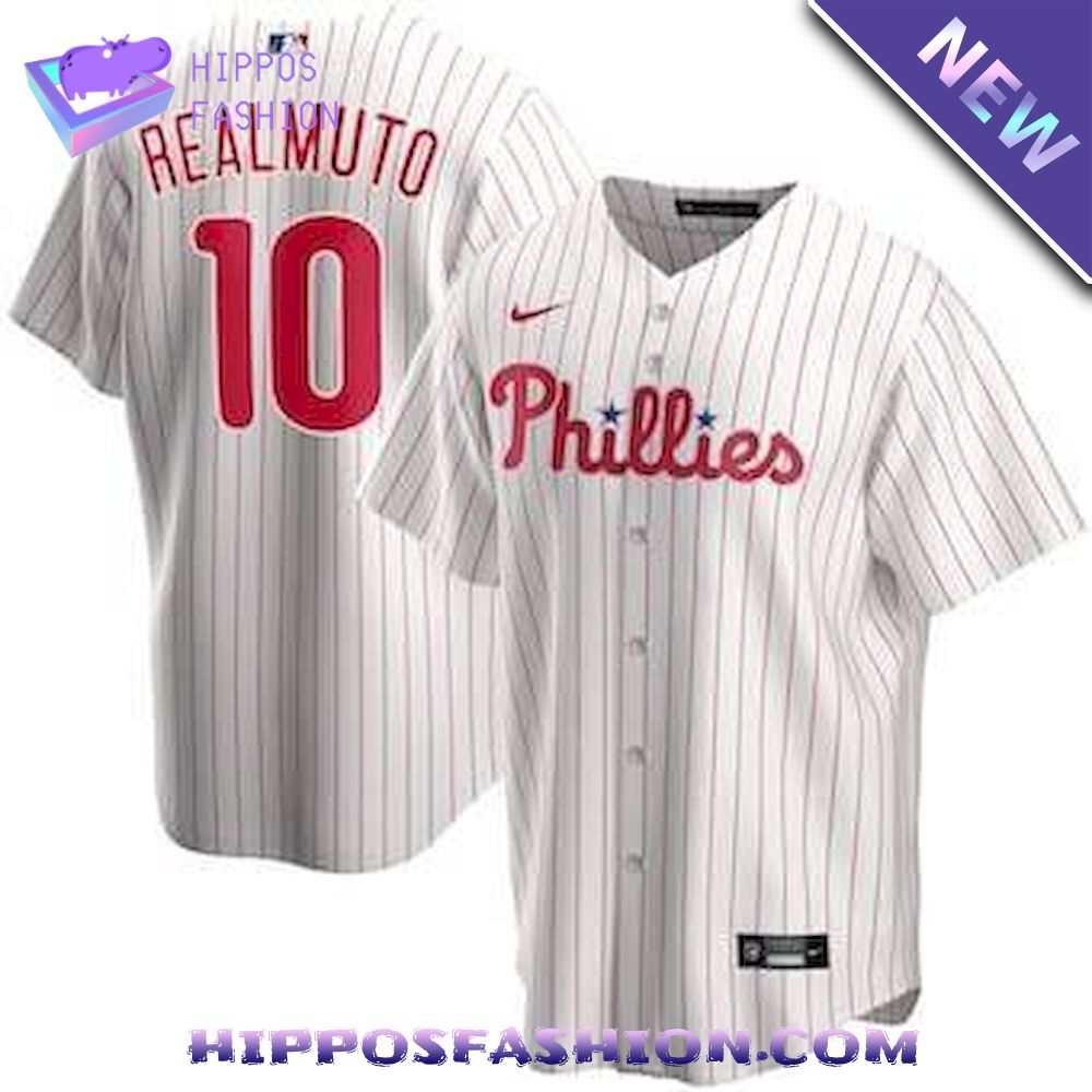Philadelphia Phillies JT Realmuto White Baseball Jersey