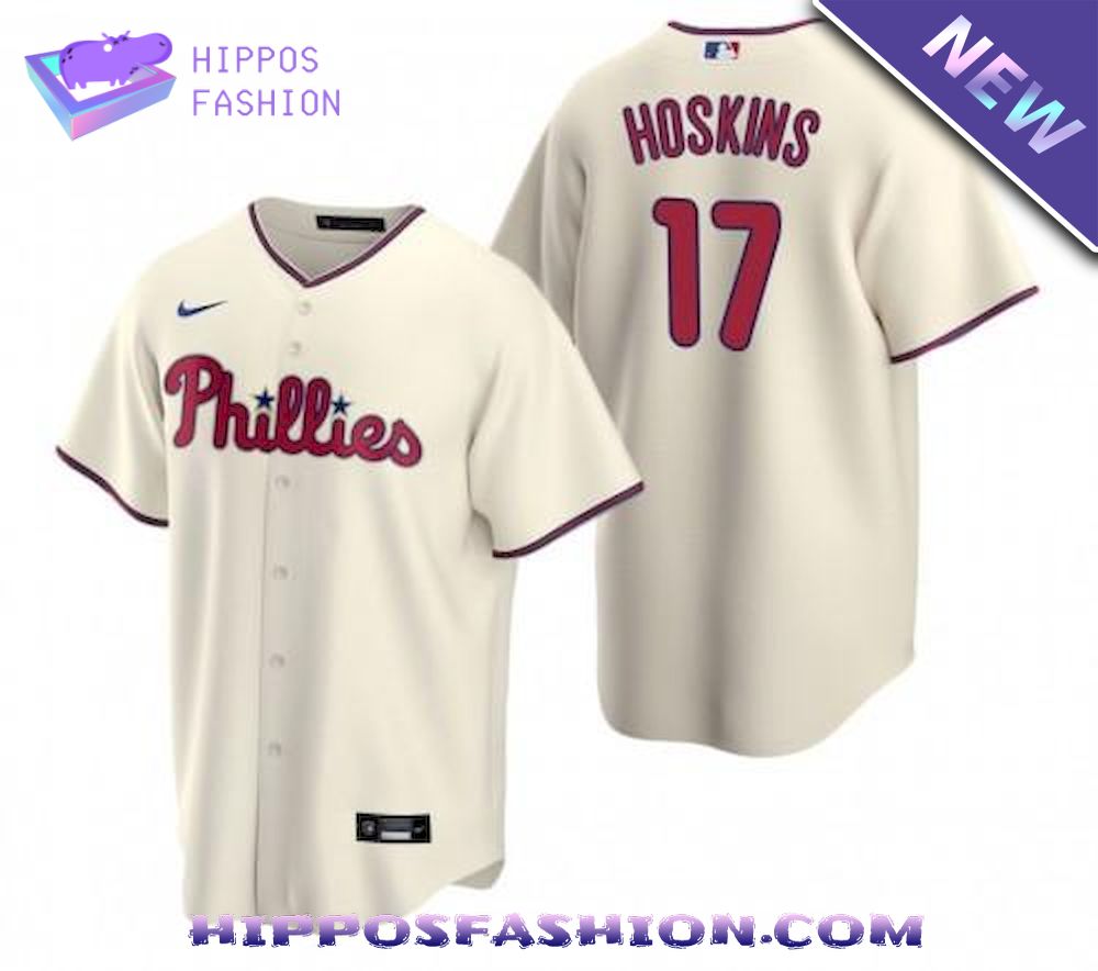 Philadelphia Phillies Rhys Hoskins Cool Baseball Jersey