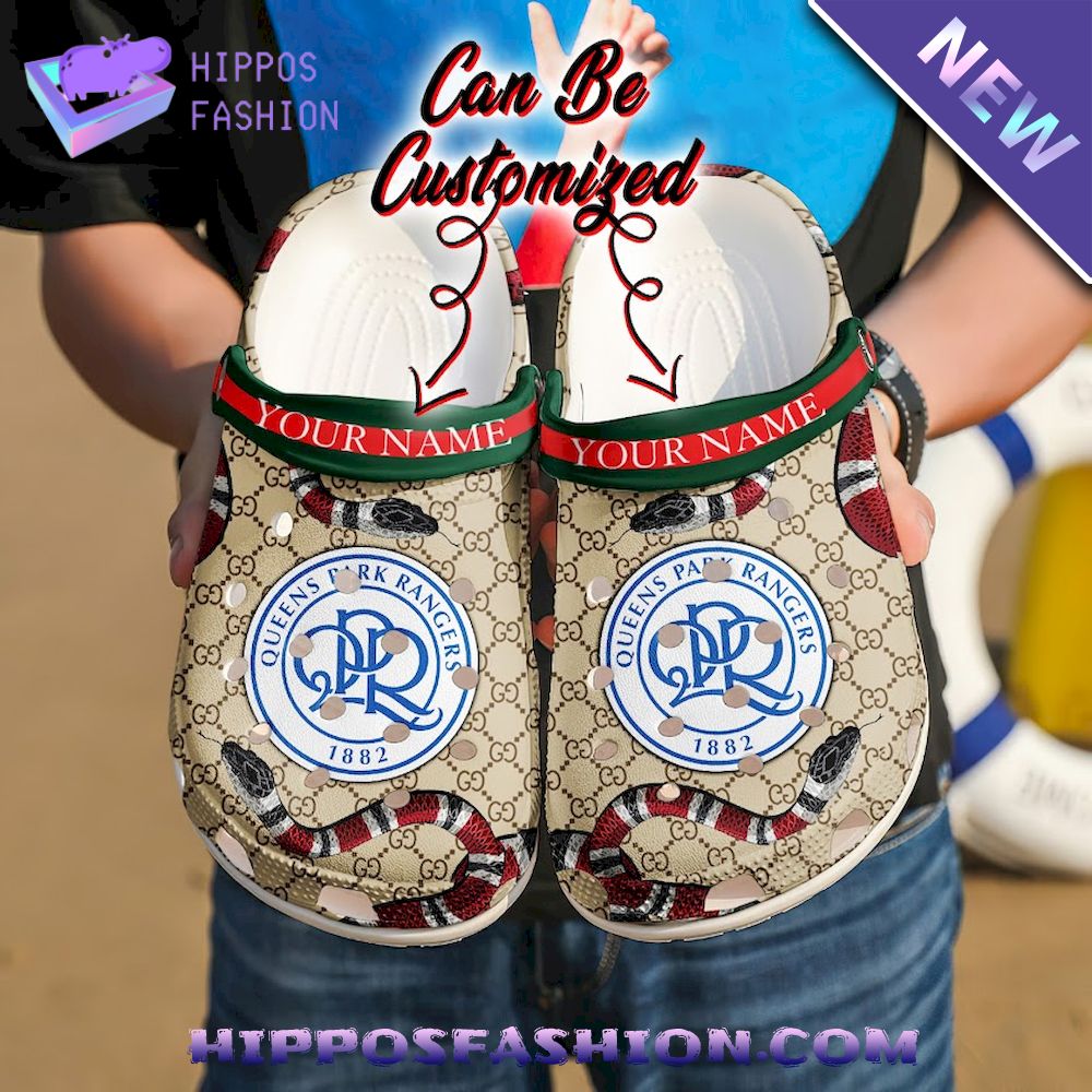 Queens Park Rangers Gucci Luxury Custom Name Crocband Crocs Shoes