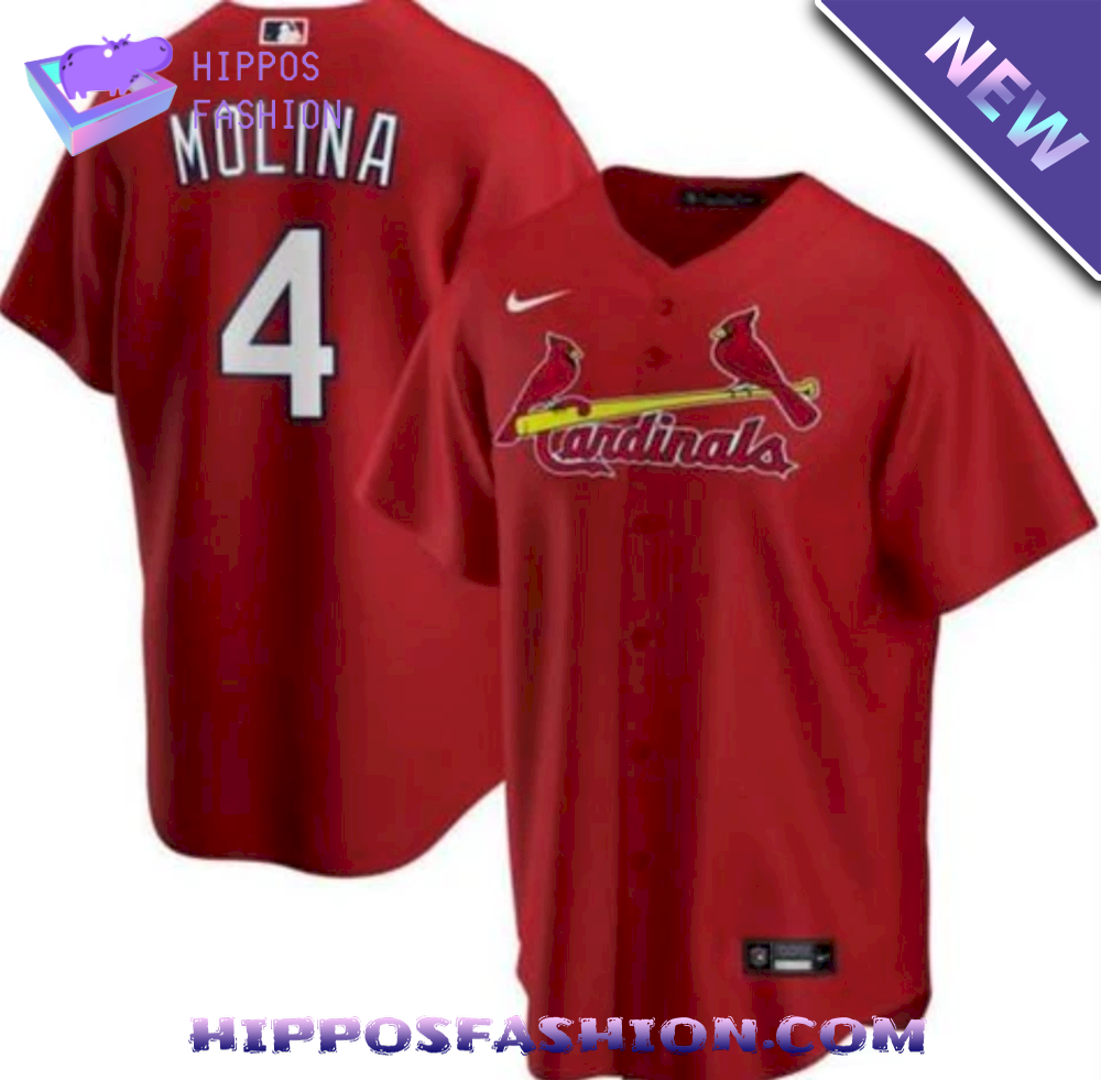 St Louis Cardinals Yadier Molina Red Cool Baseball Jersey
