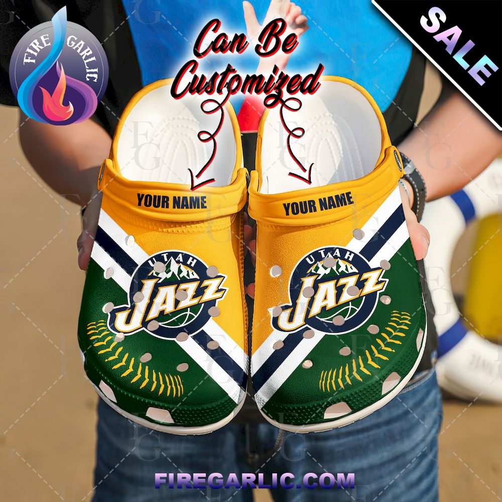 Utah Jazz Basketball Personalized Crocs Clogs shoes