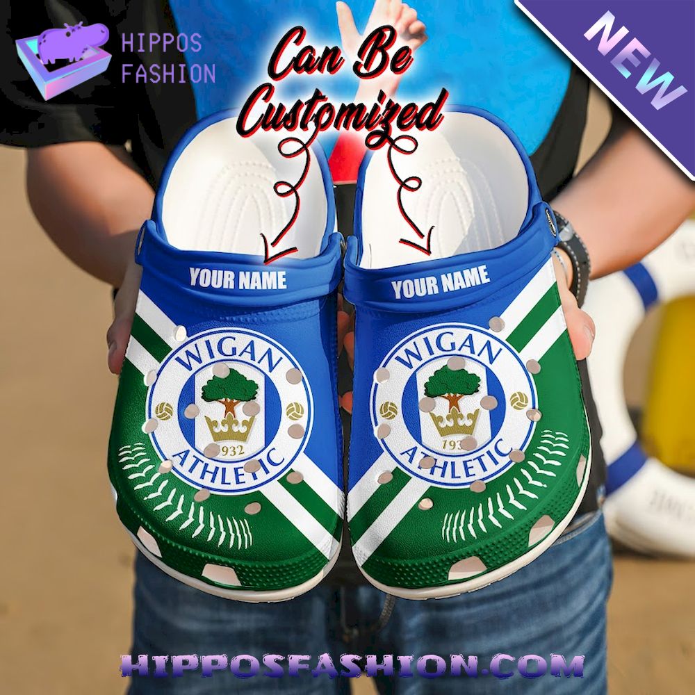 Wigan Athletic Personalized Crocband Crocs Shoes