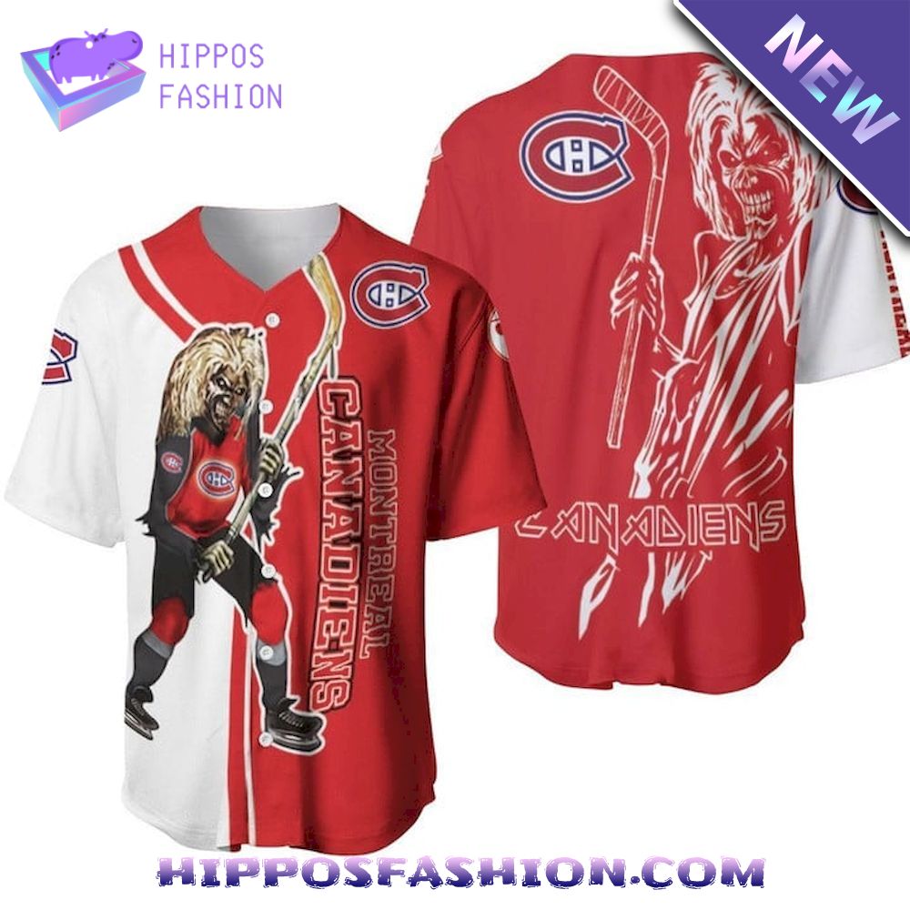 Zombie Player Montreal Canadiens Baseball Jersey